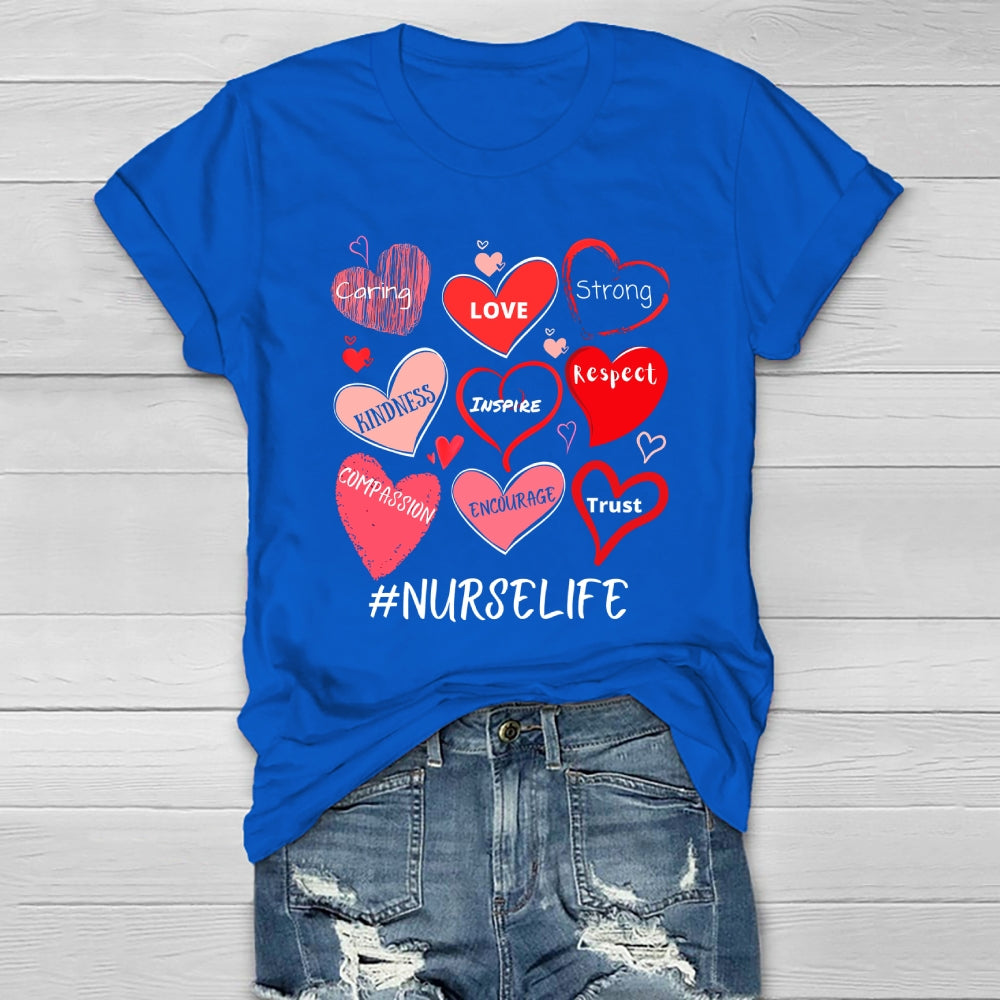 Nurselife Love Strong  Healthwear T-shirt