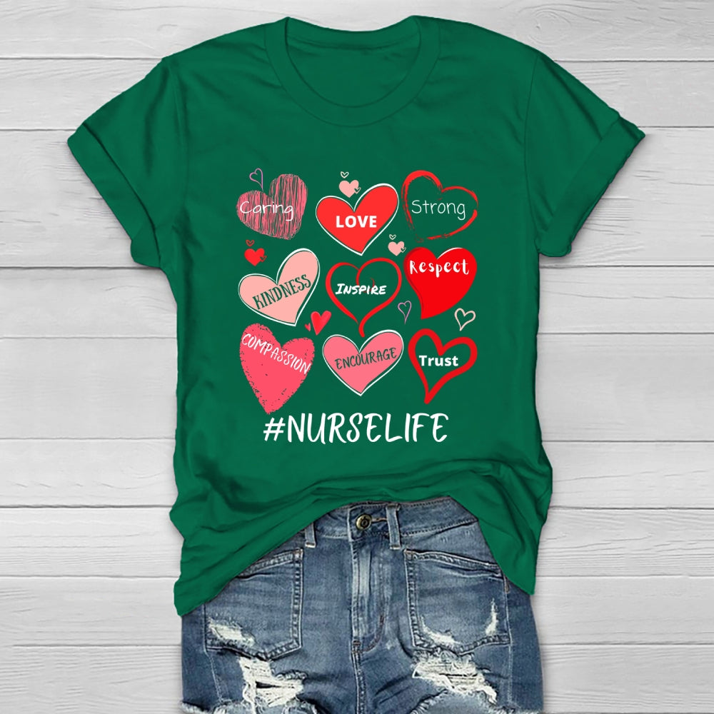 Nurselife Love Strong  Healthwear T-shirt