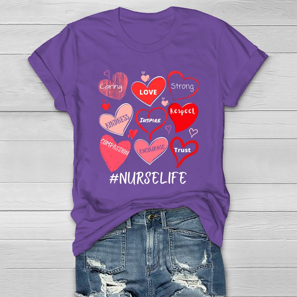 Nurselife Love Strong  Healthwear T-shirt