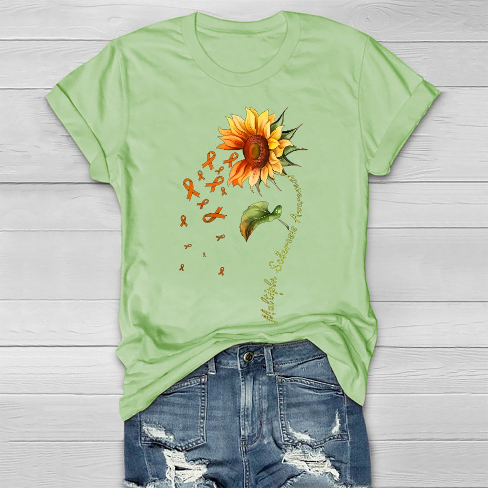 Multiple Sclerosis Awareness Sunflower Healthwear T-shirt