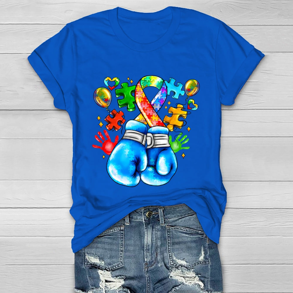Autism Boxing Gloves Healthwear T-shirt