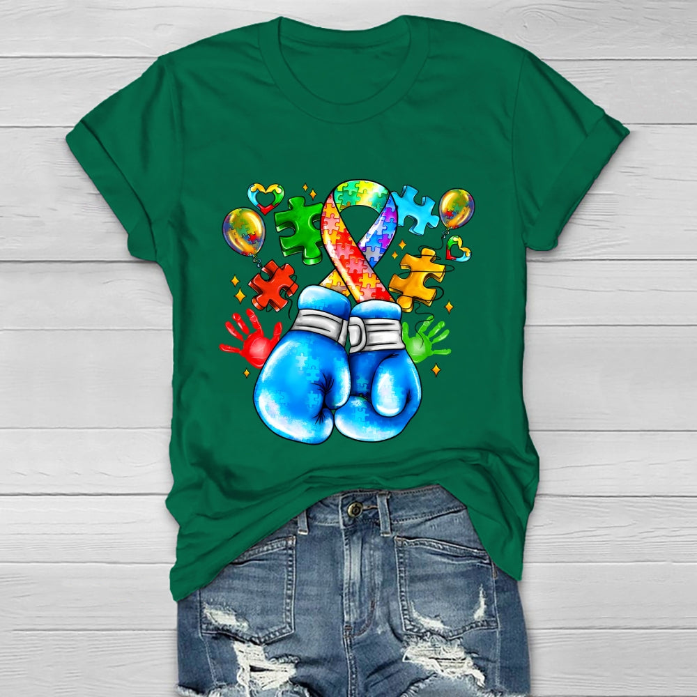 Autism Boxing Gloves Healthwear T-shirt