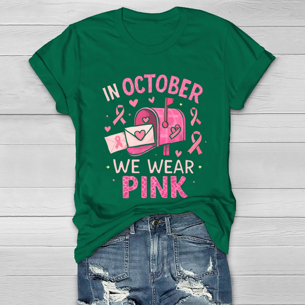 In October We Wear Pink Healthwear T-shirt