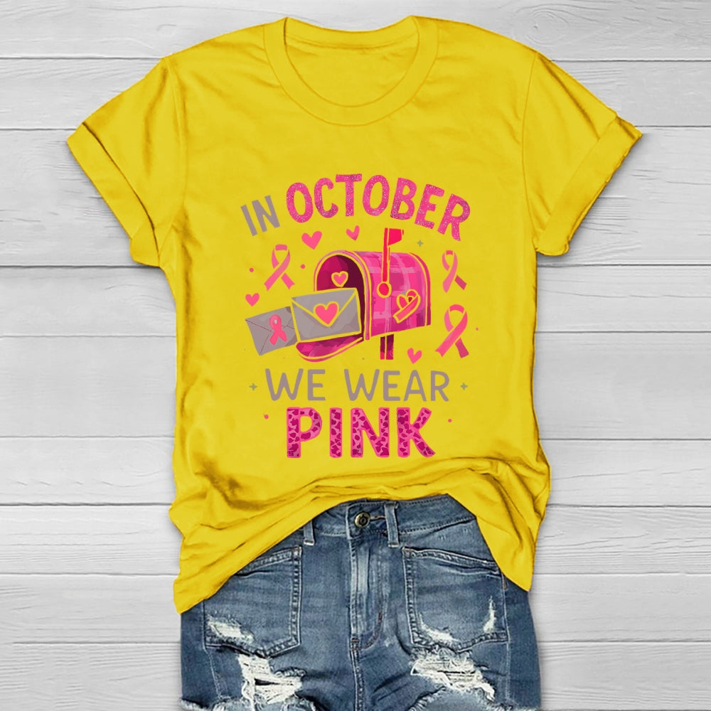 In October We Wear Pink Healthwear T-shirt