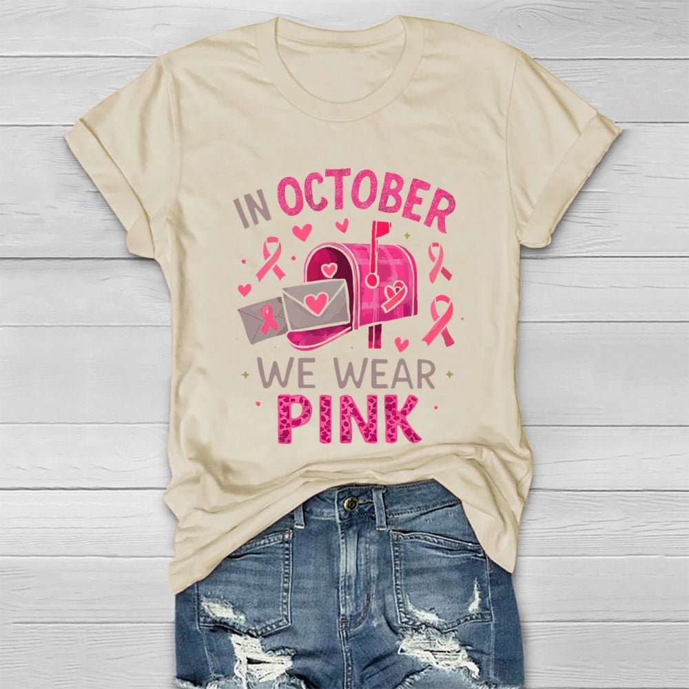 In October We Wear Pink Healthwear T-shirt