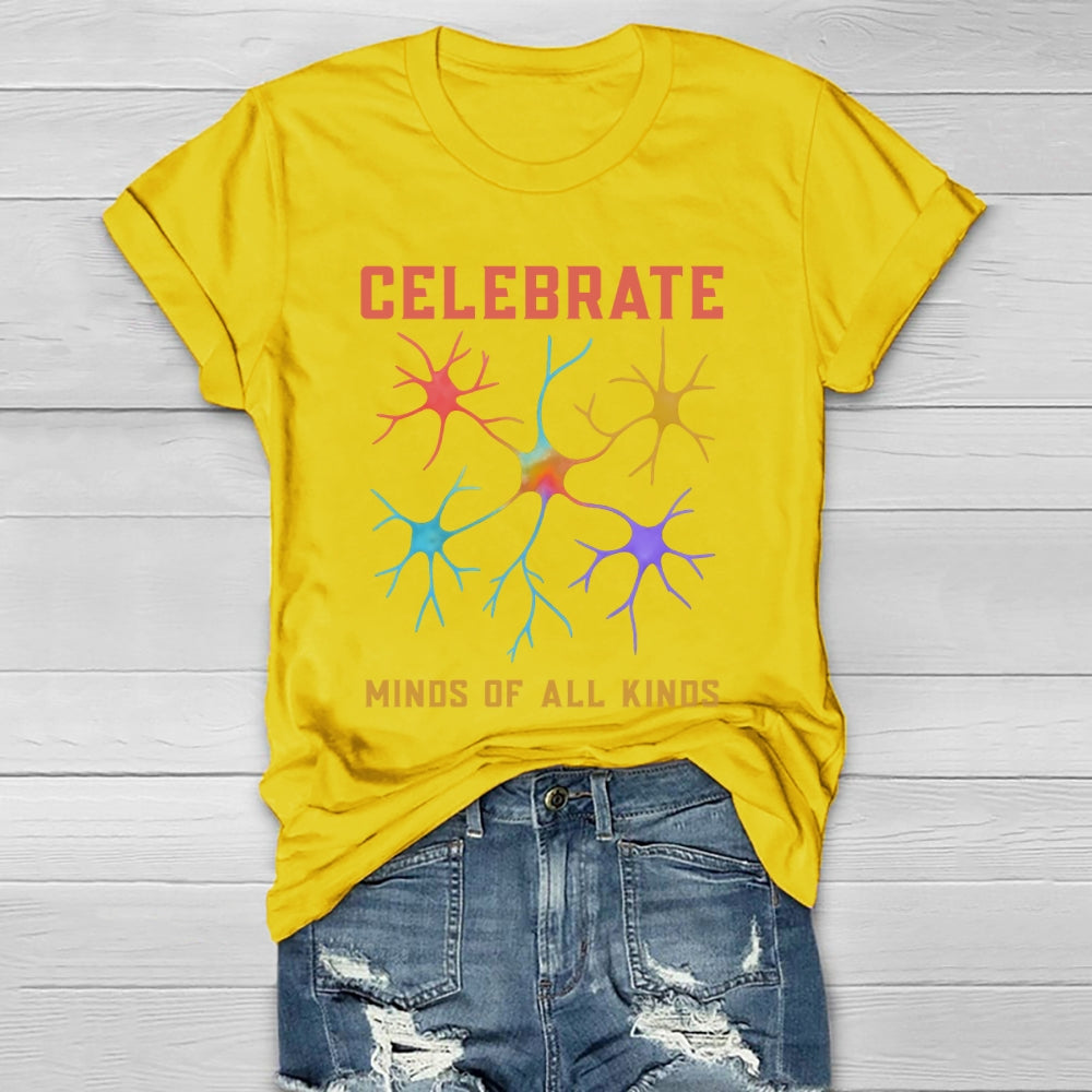 Celebrate Minds Of All Kinds Healthwear T-shirt