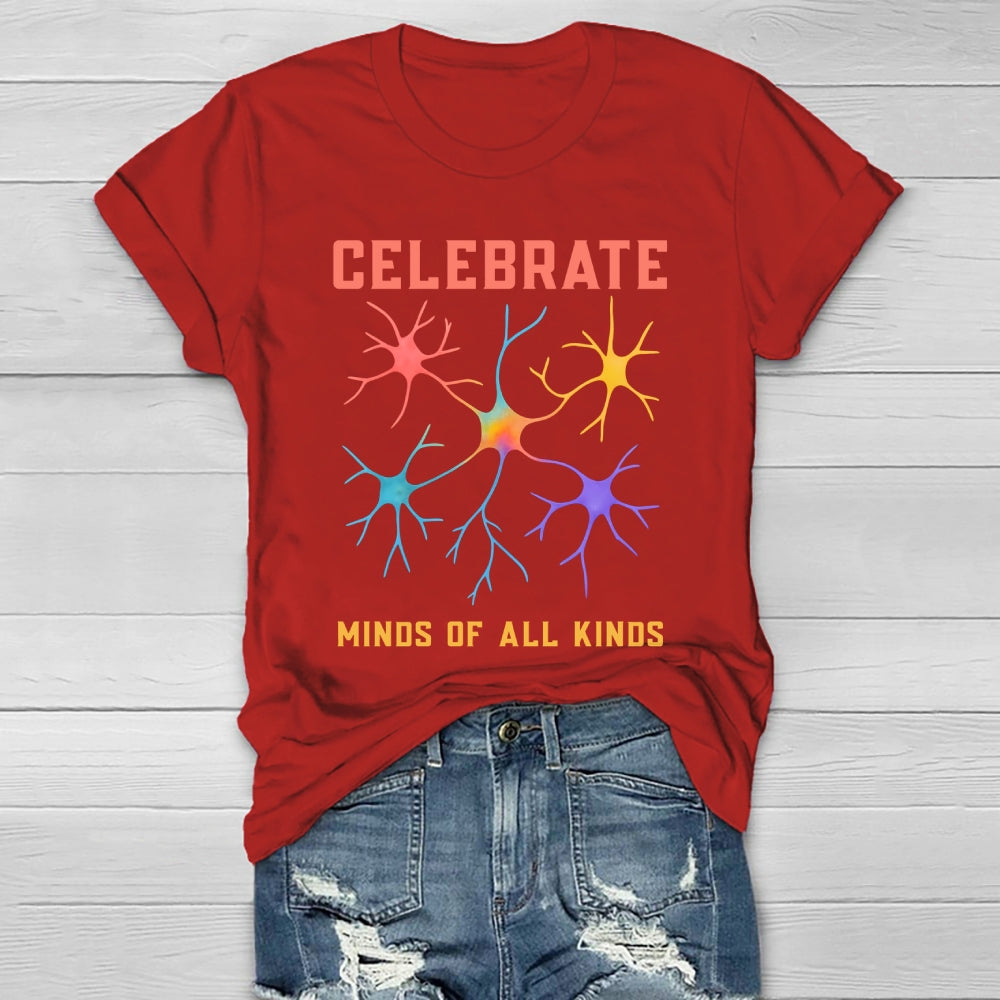 Celebrate Minds Of All Kinds Healthwear T-shirt