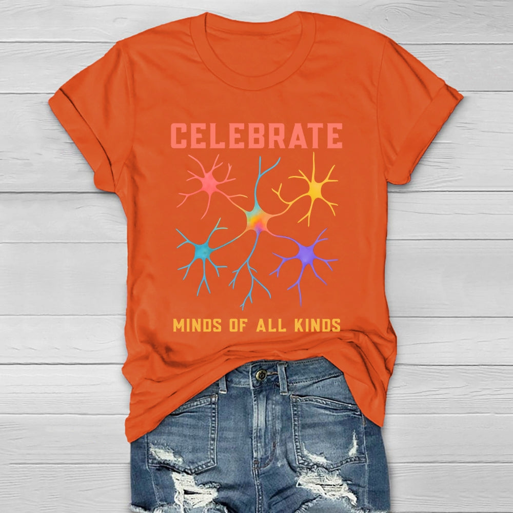 Celebrate Minds Of All Kinds Healthwear T-shirt