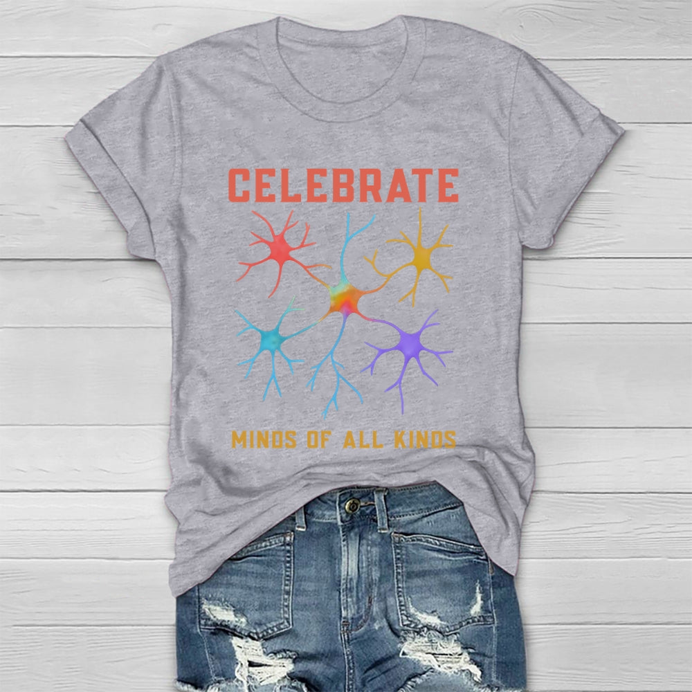 Celebrate Minds Of All Kinds Healthwear T-shirt
