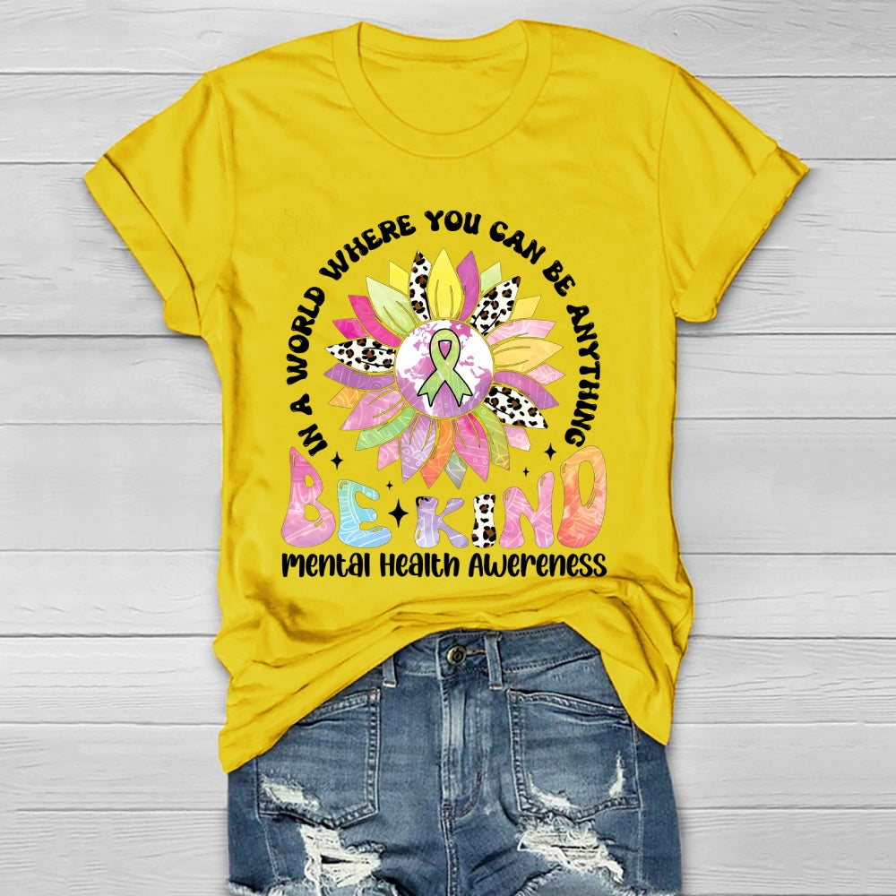 Mental Health Awareness Be Kind Healthwear T-shirt