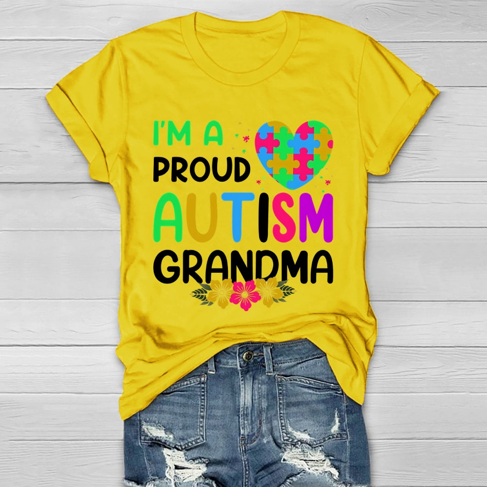 I'm A Proud Autism Grandma Healthwear T-shirt