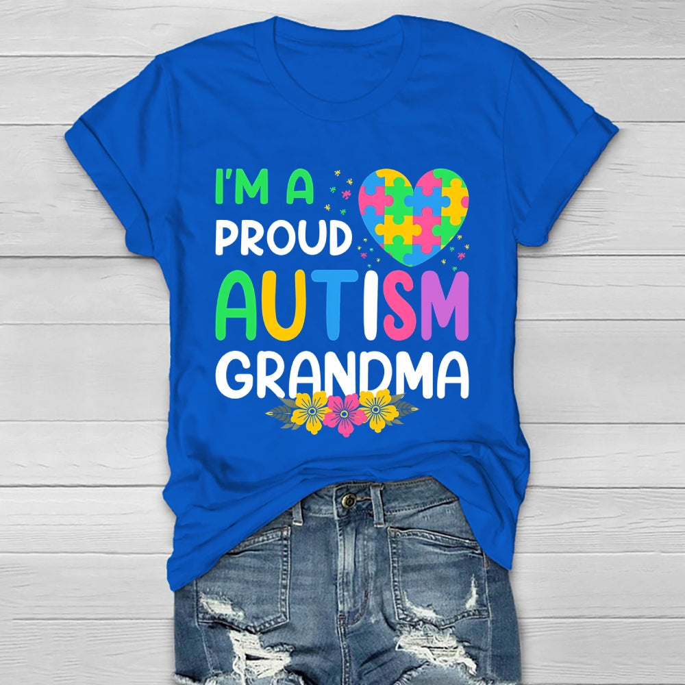 I'm A Proud Autism Grandma Healthwear T-shirt