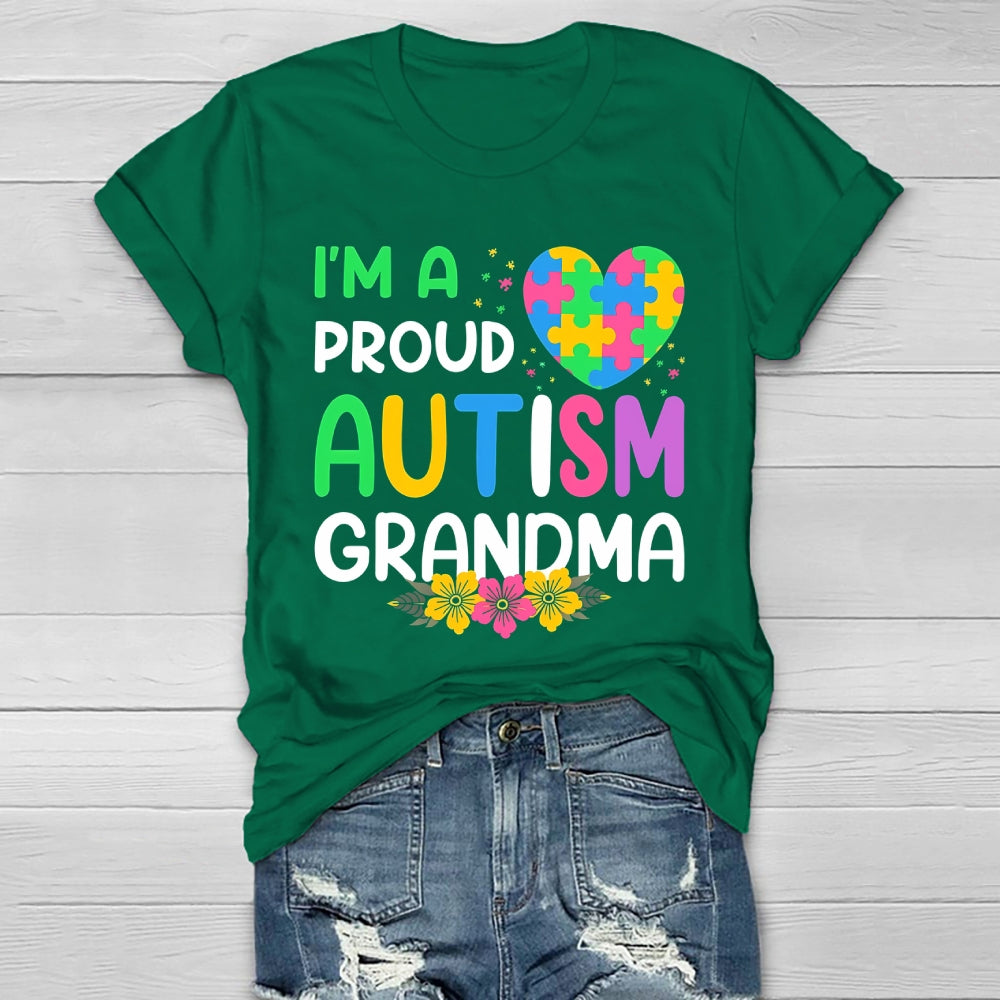 I'm A Proud Autism Grandma Healthwear T-shirt