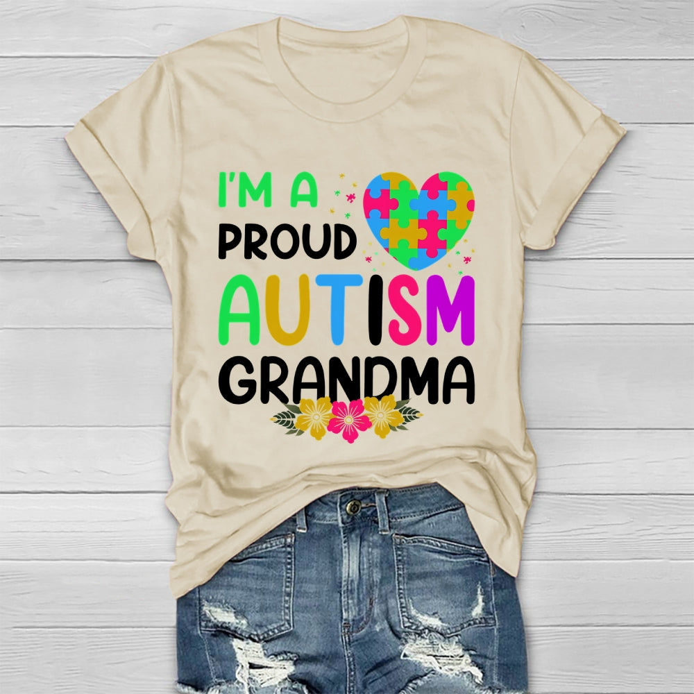I'm A Proud Autism Grandma Healthwear T-shirt