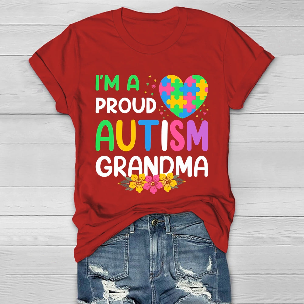 I'm A Proud Autism Grandma Healthwear T-shirt