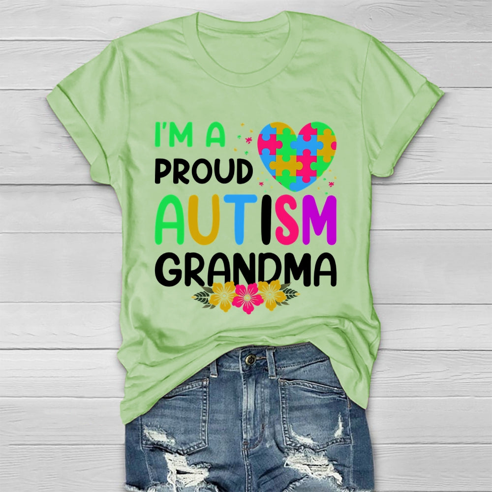 I'm A Proud Autism Grandma Healthwear T-shirt