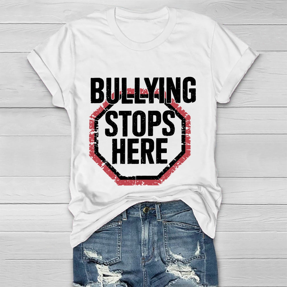 Bullying Stops Here  Healthwear T-shirt