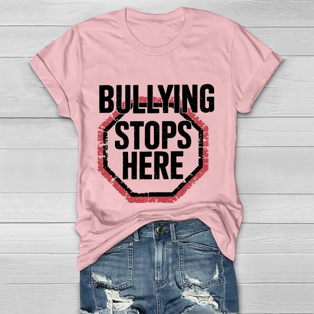 Bullying Stops Here  Healthwear T-shirt