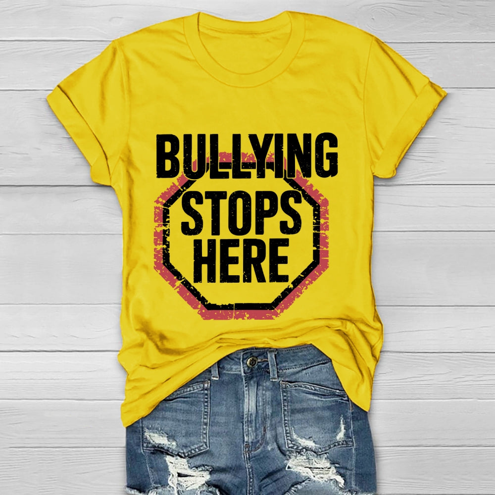 Bullying Stops Here  Healthwear T-shirt