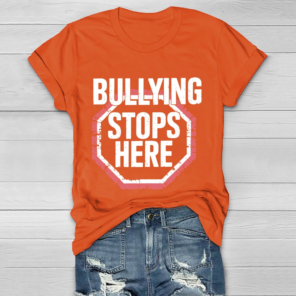 Bullying Stops Here  Healthwear T-shirt
