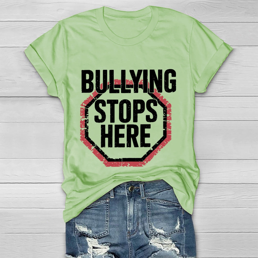 Bullying Stops Here  Healthwear T-shirt