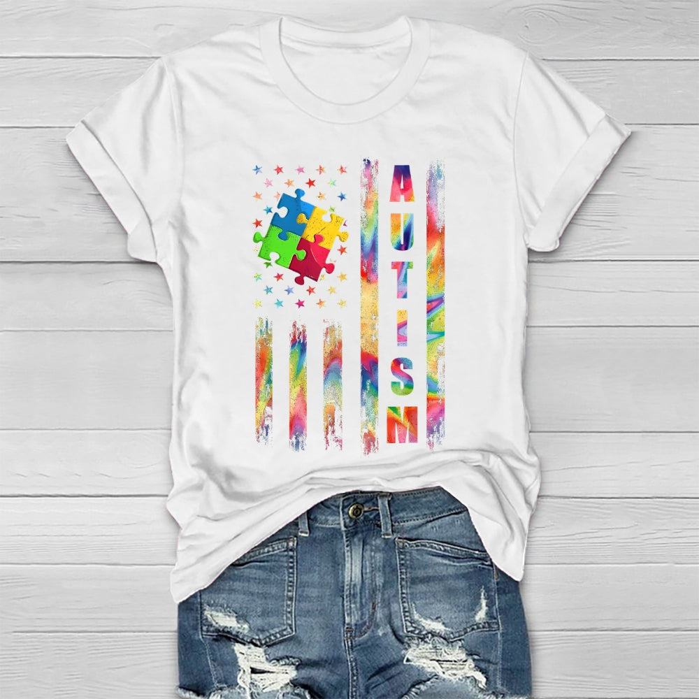 Autism Star Puzzle Healthwear T-shirt