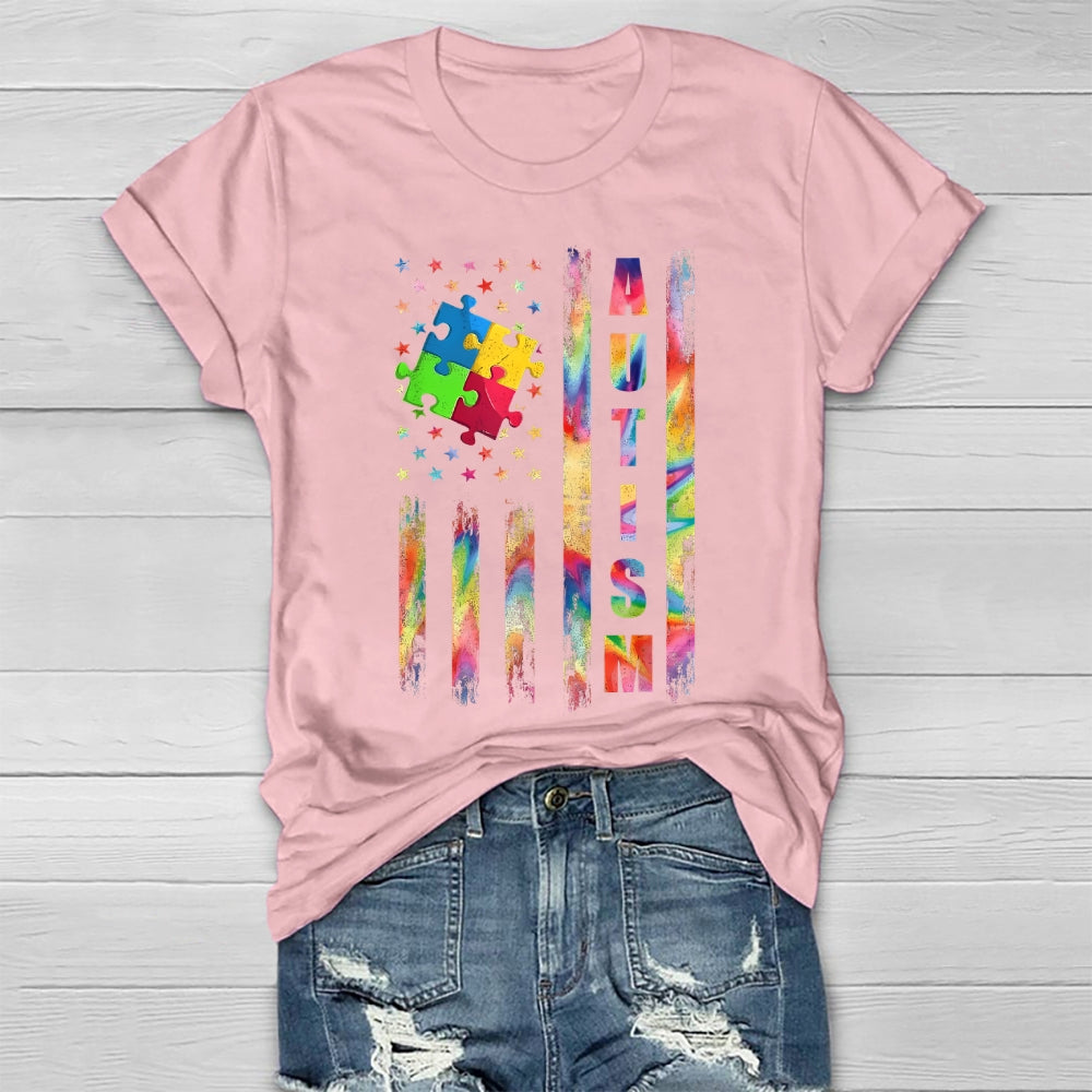 Autism Star Puzzle Healthwear T-shirt