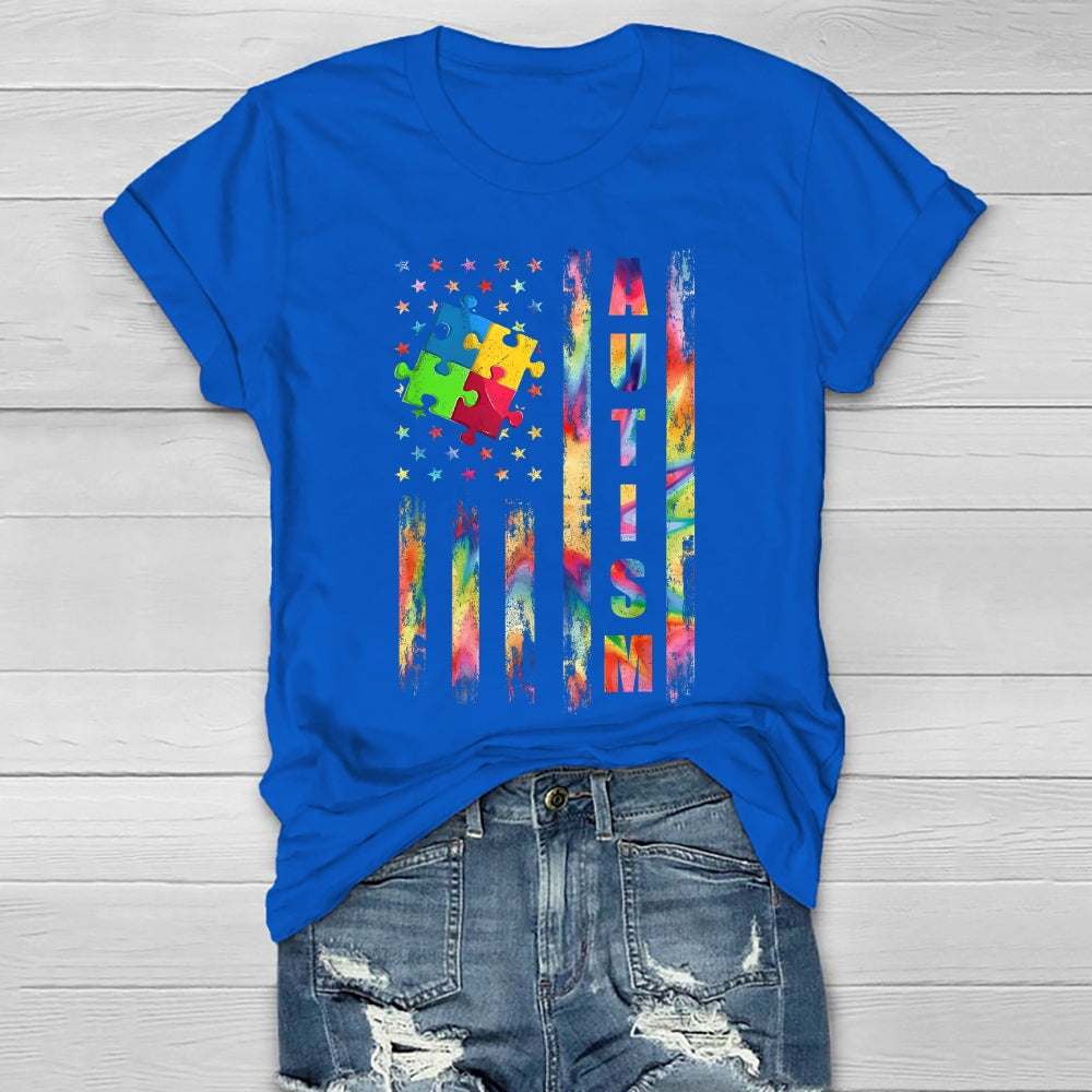 Autism Star Puzzle Healthwear T-shirt