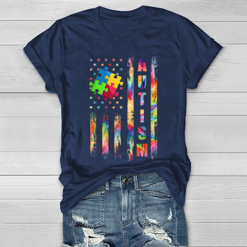 Autism Star Puzzle Healthwear T-shirt