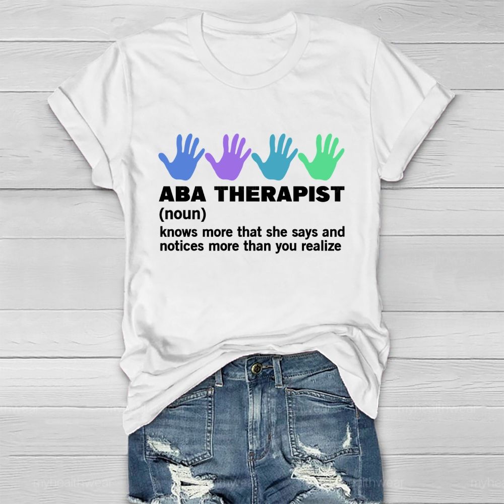 ABA Therapist Healthwear T-shirt