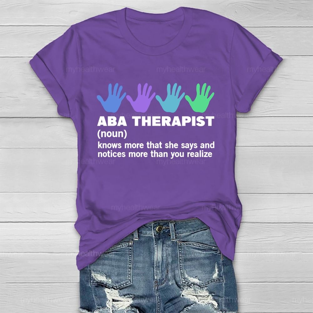 ABA Therapist Healthwear T-shirt