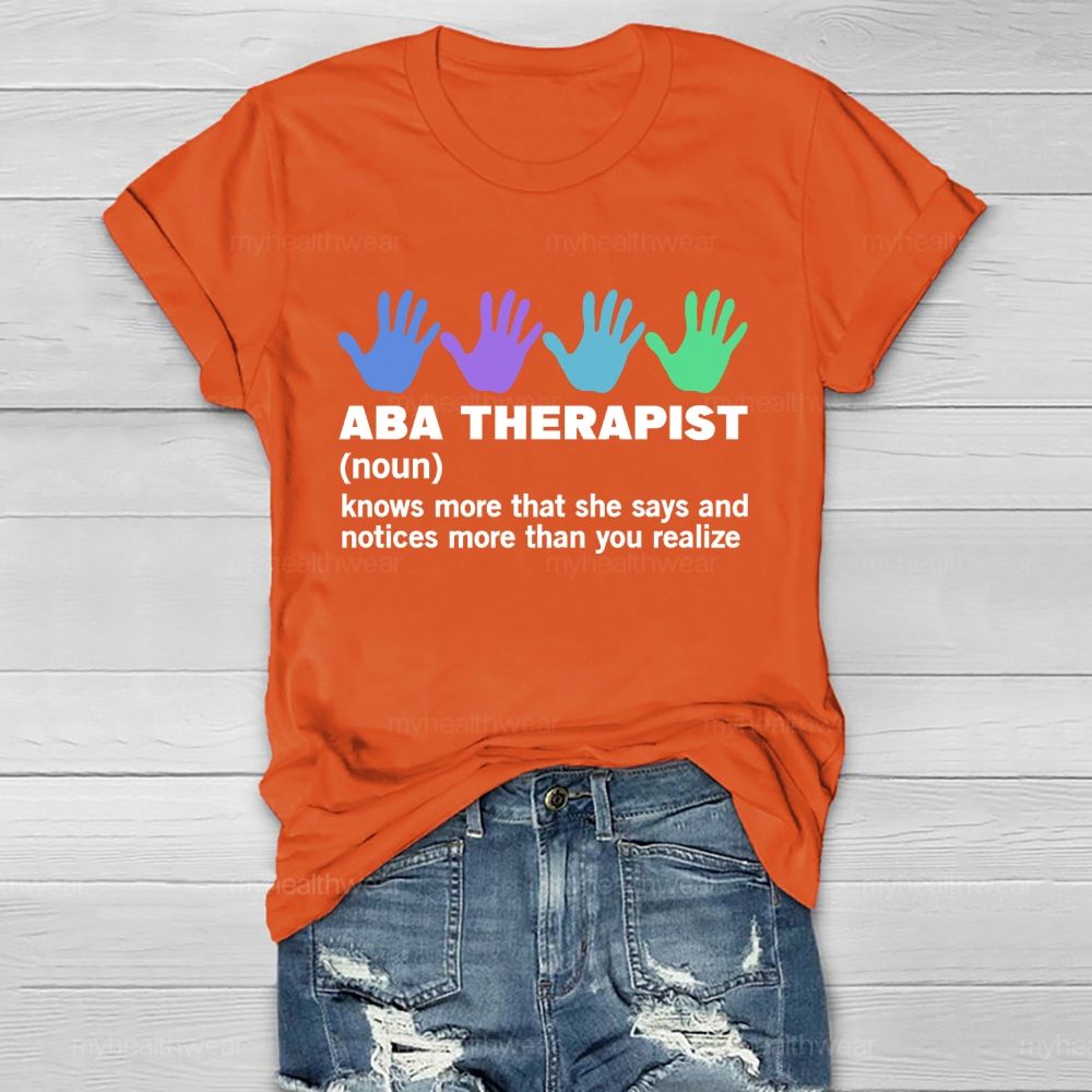 ABA Therapist Healthwear T-shirt
