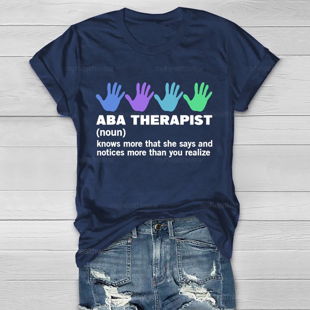 ABA Therapist Healthwear T-shirt