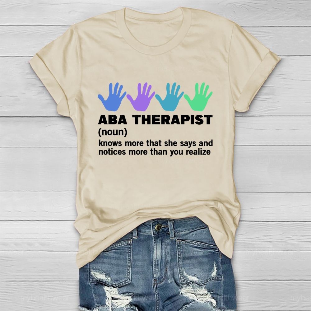 ABA Therapist Healthwear T-shirt