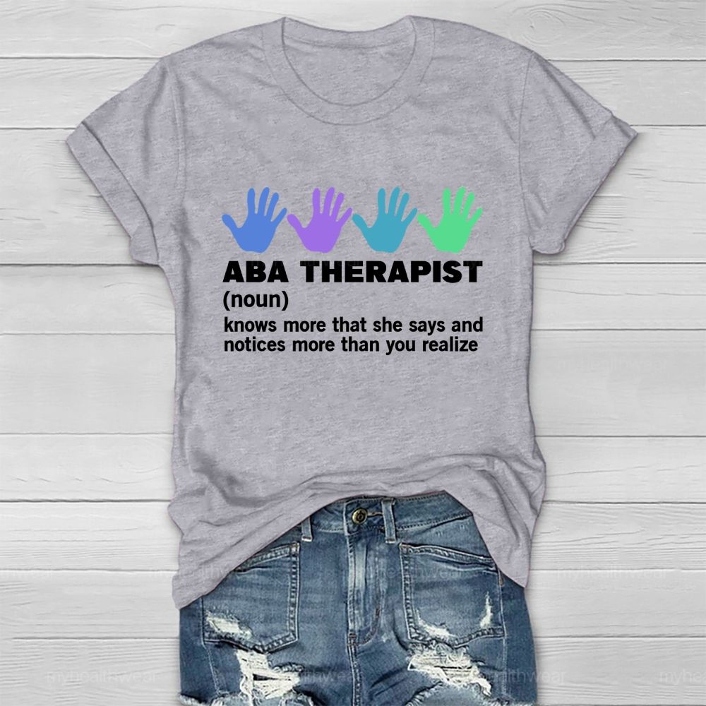 ABA Therapist Healthwear T-shirt