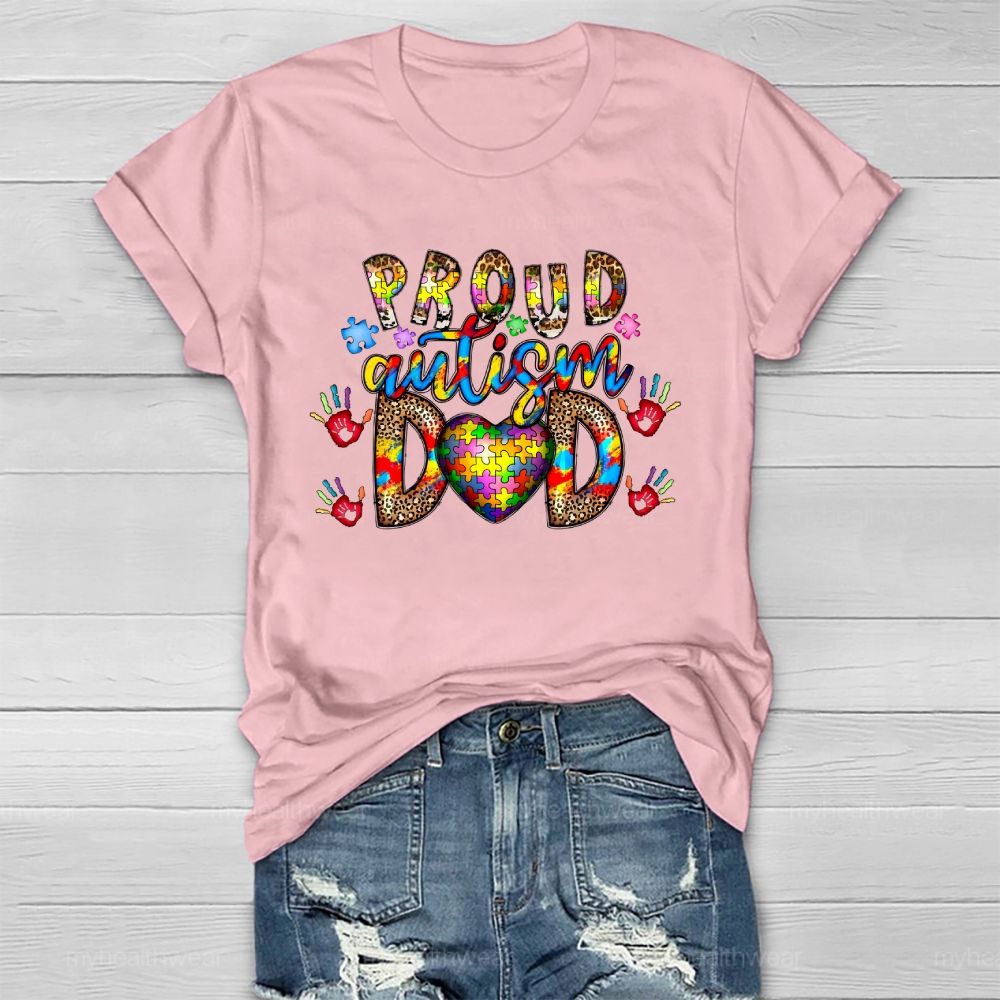Proud Autism Dad Healthwear T-shirt