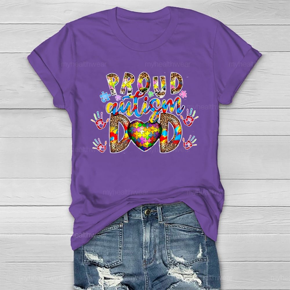 Proud Autism Dad Healthwear T-shirt