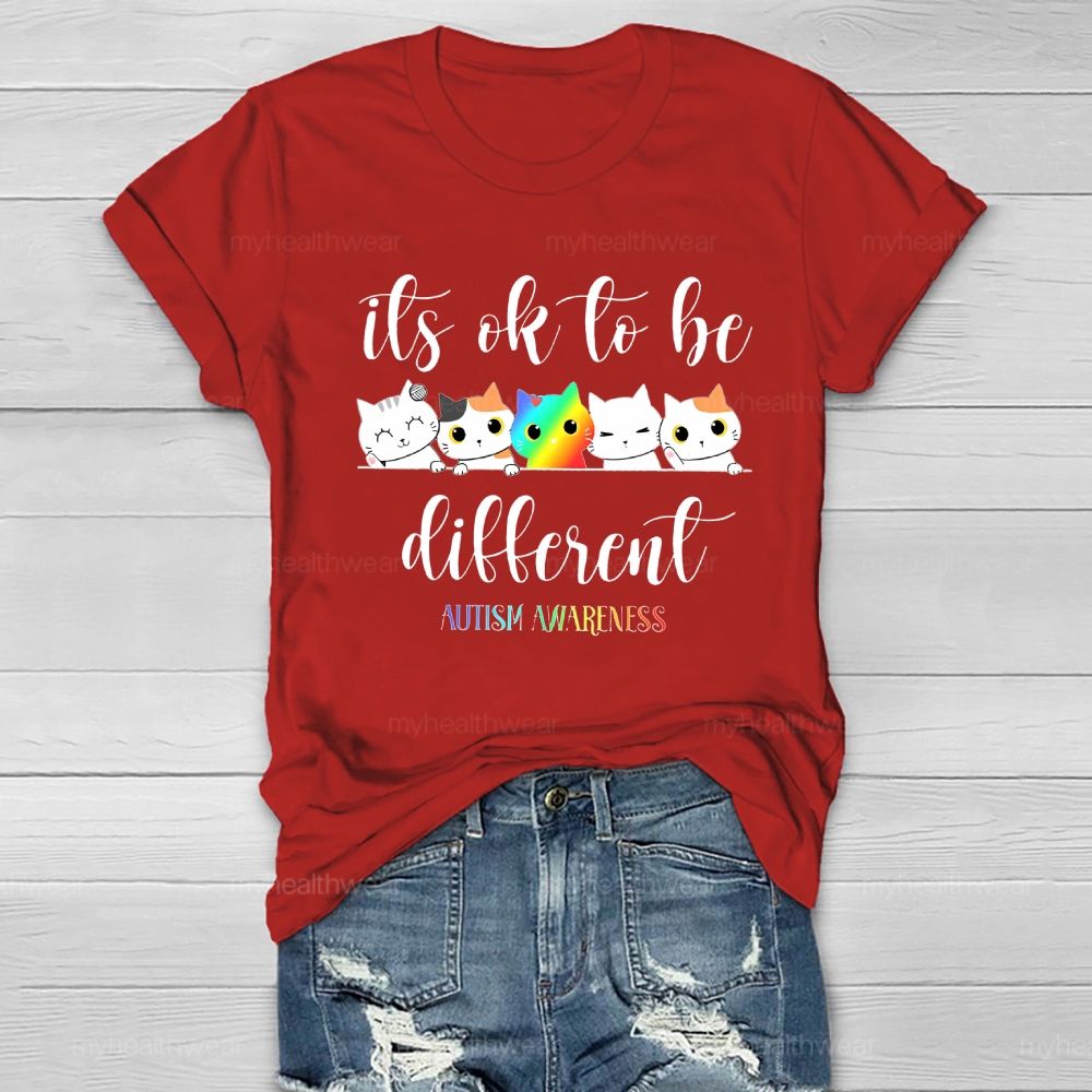 Autism Awareness It's Ok To Be Different  Healthwear T-shirt