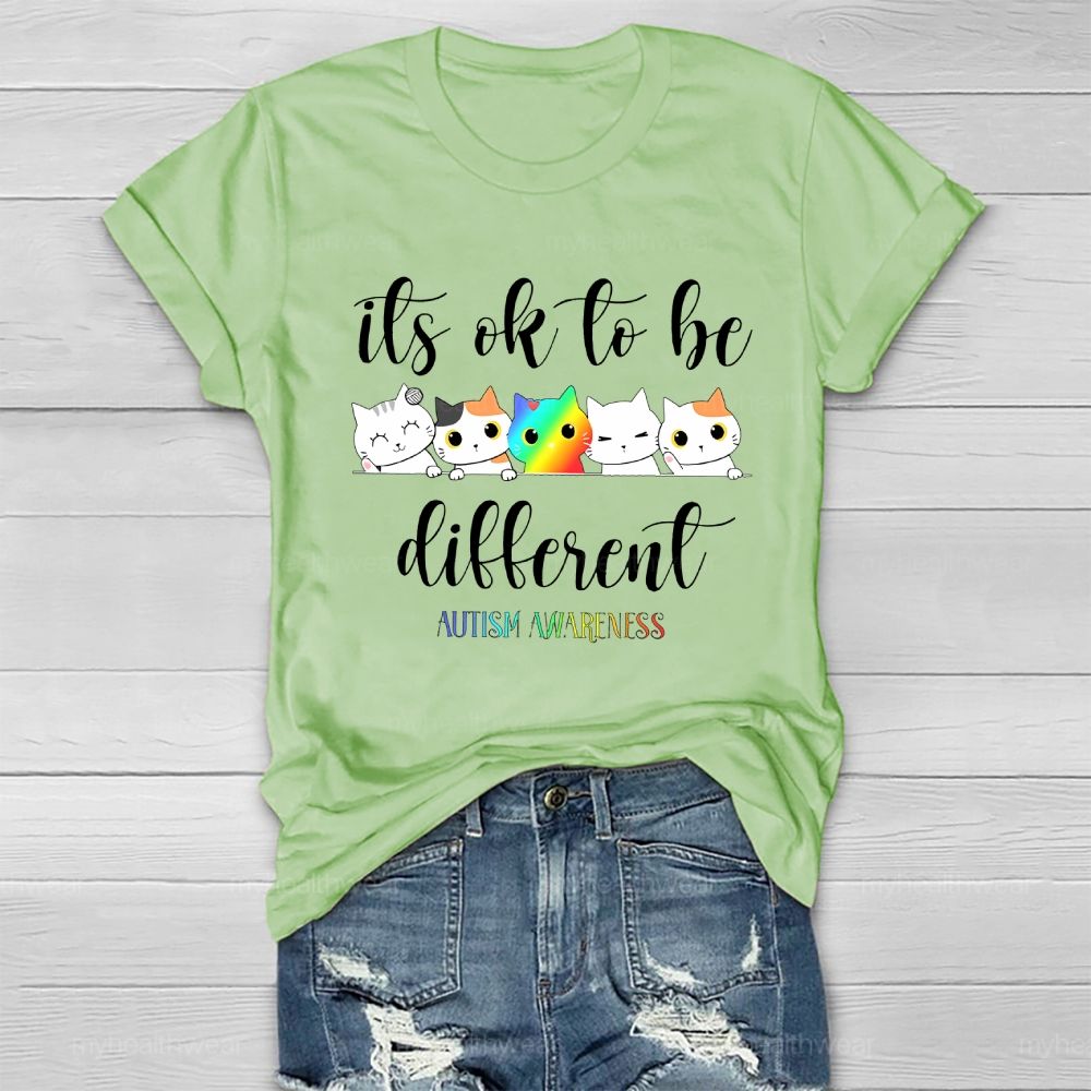 Autism Awareness It's Ok To Be Different  Healthwear T-shirt