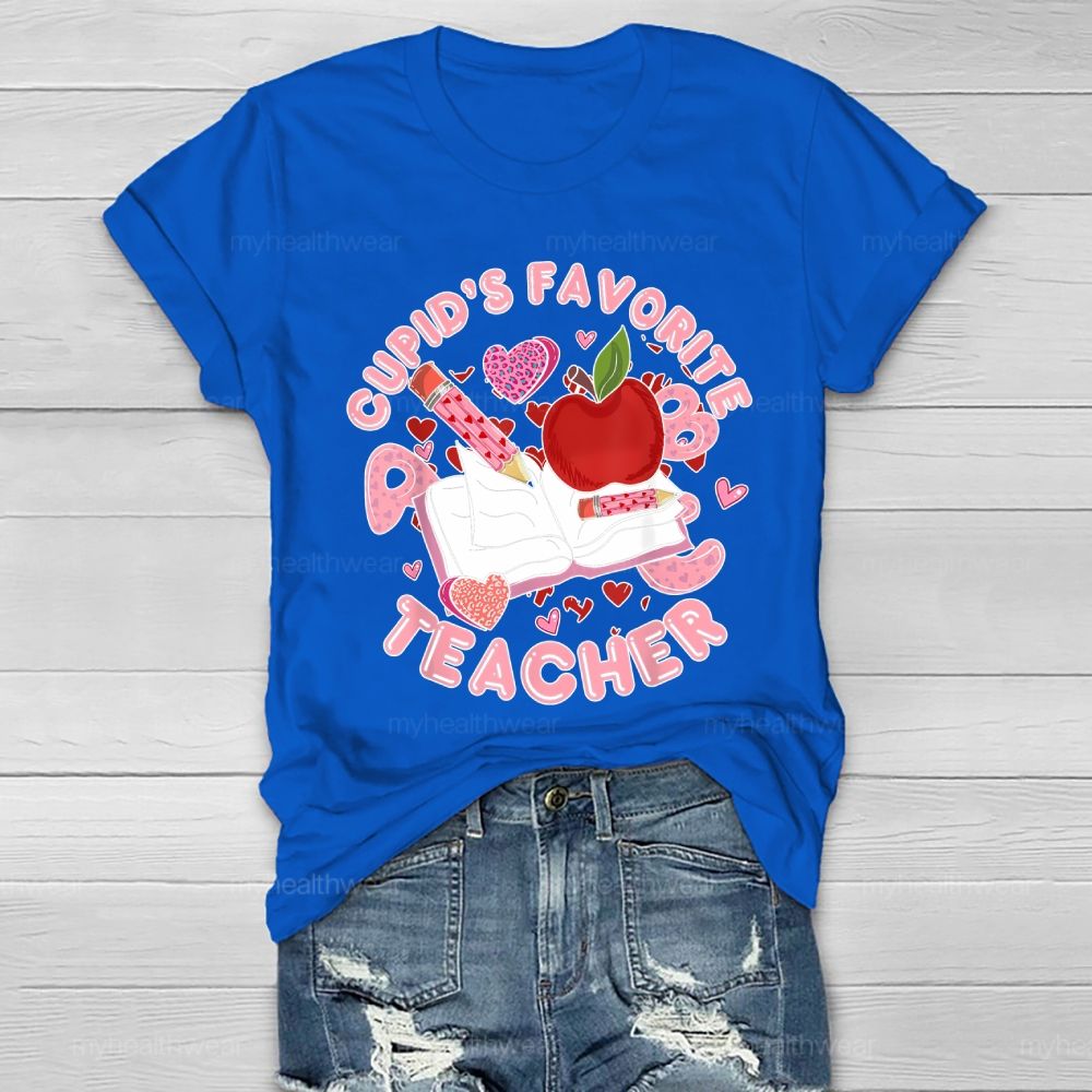Cupid's Favorite Teacher Healthwear T-shirt