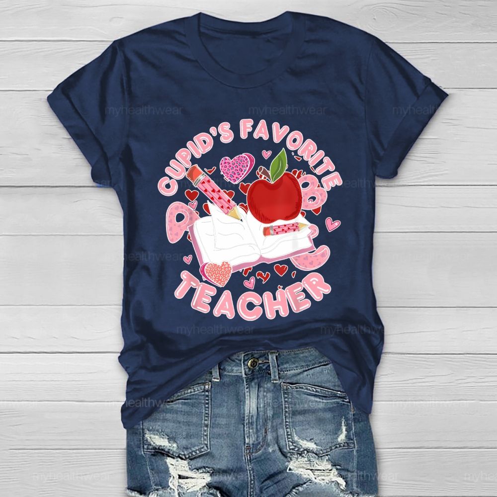 Cupid's Favorite Teacher Healthwear T-shirt