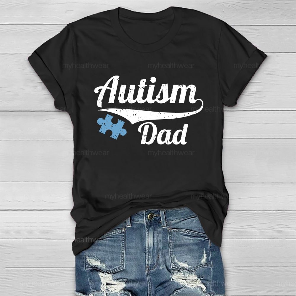 Autism Dad Puzzle Healthwear T-shirt