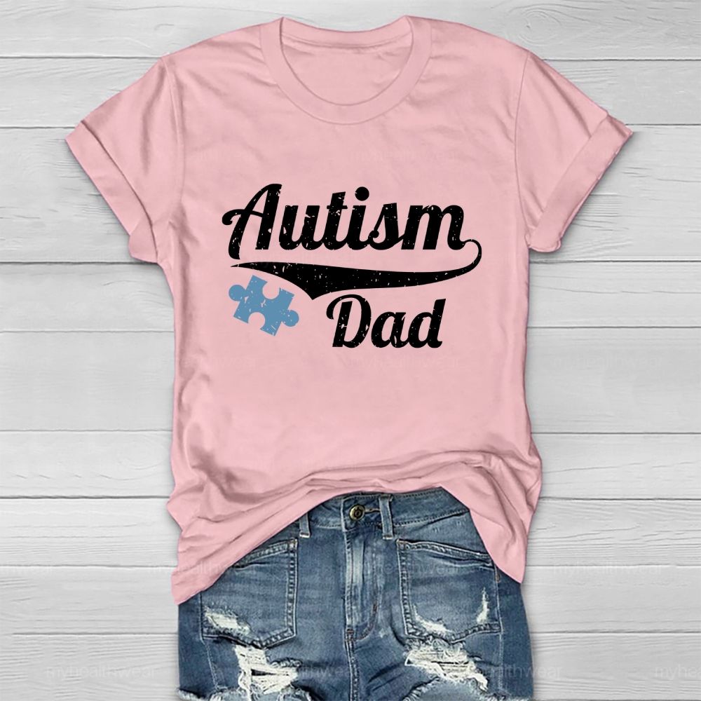 Autism Dad Puzzle Healthwear T-shirt
