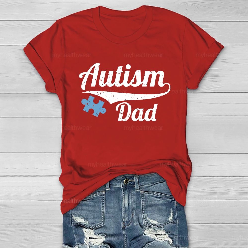 Autism Dad Puzzle Healthwear T-shirt