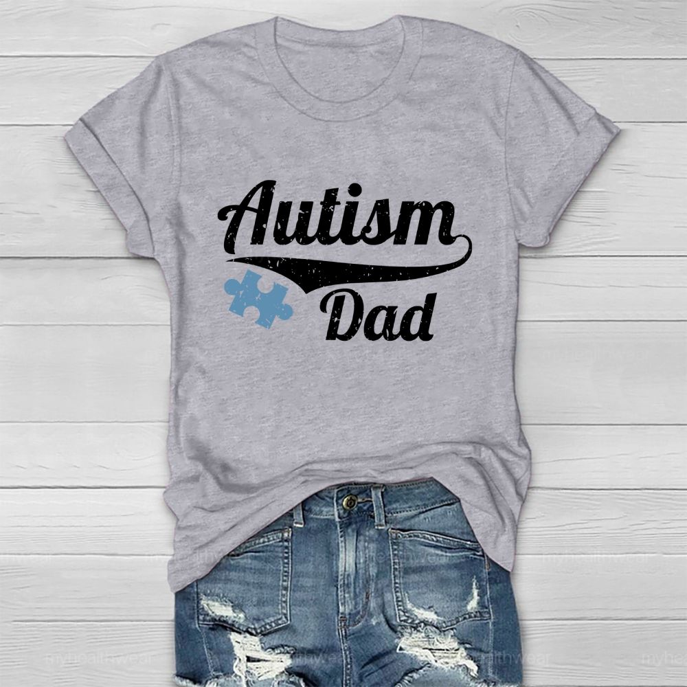 Autism Dad Puzzle Healthwear T-shirt