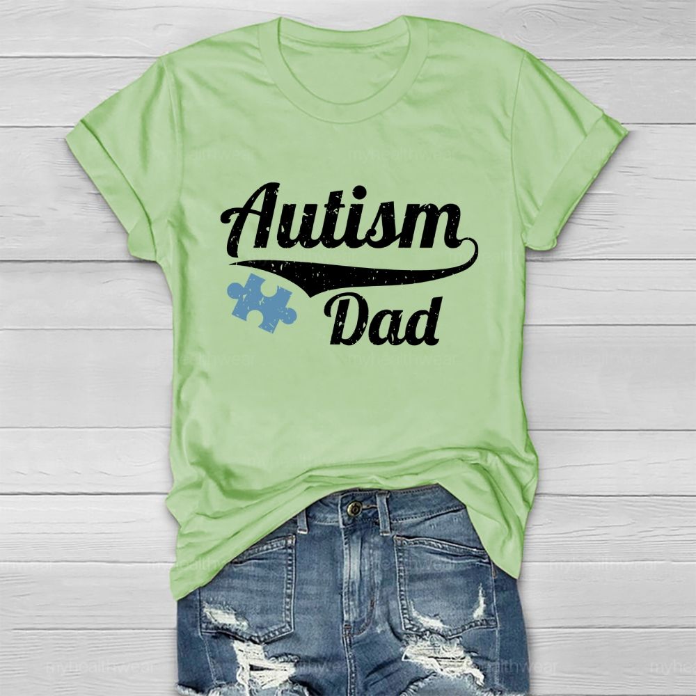 Autism Dad Puzzle Healthwear T-shirt