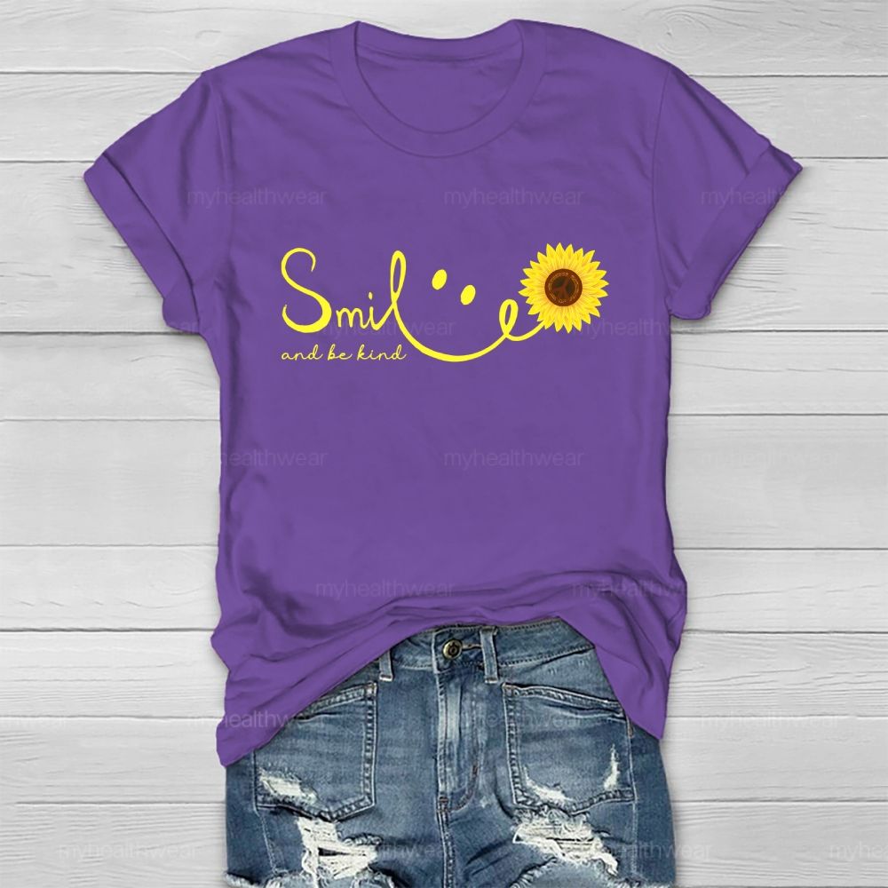 Smile And  Be Kind  Healthwear T-shirt