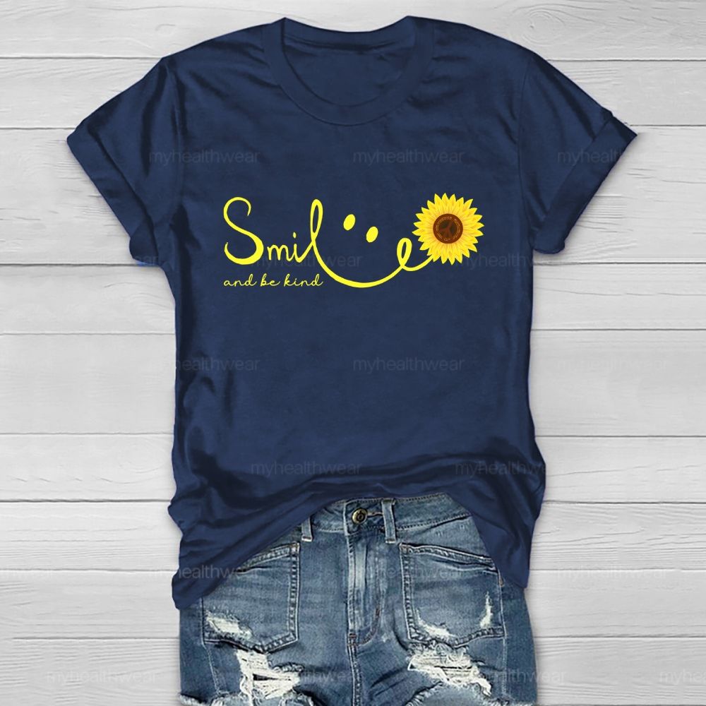 Smile And  Be Kind  Healthwear T-shirt