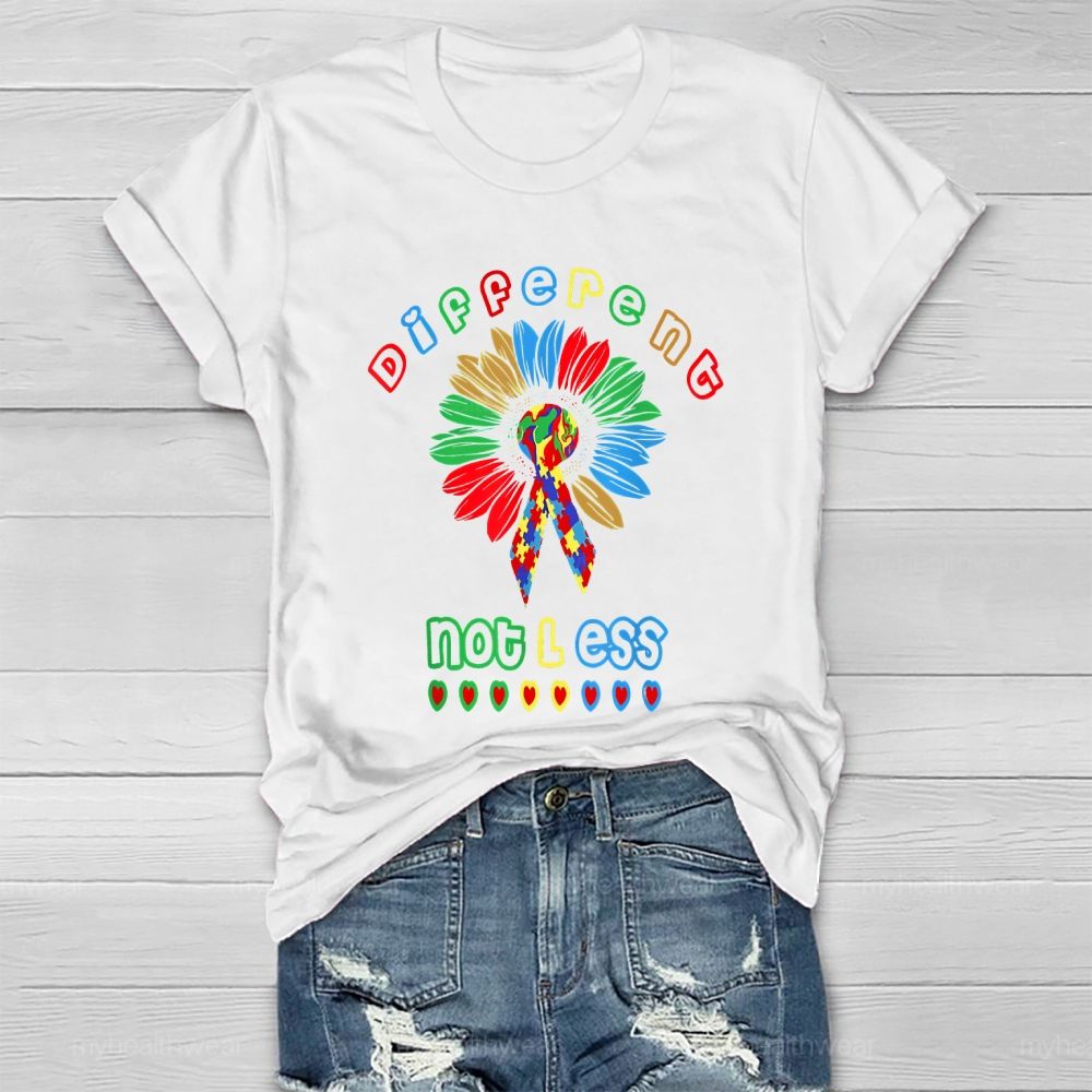 Different Not Less Sunflower Healthwear T-shirt
