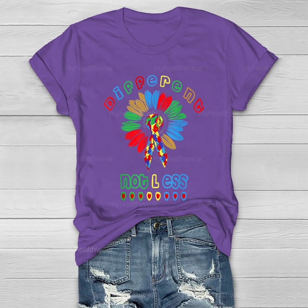 Different Not Less Sunflower Healthwear T-shirt